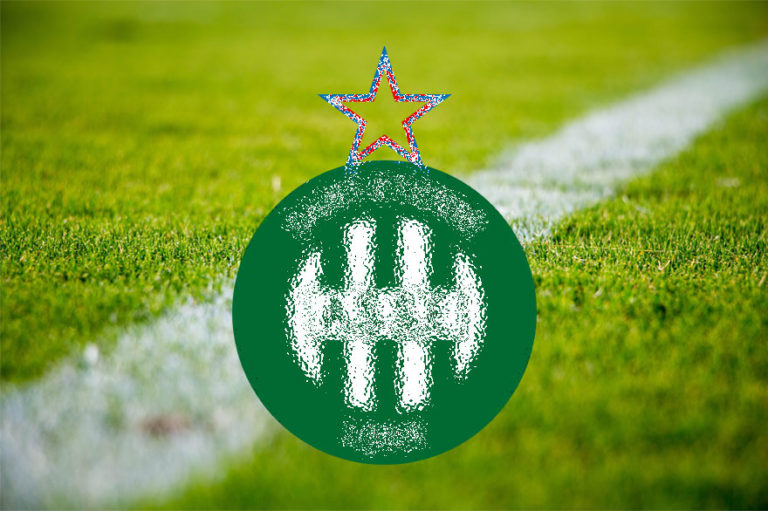 Drapeau Palmarès ASSE Saint-Etienne 1977 RARE Avec Badge Et Billet - Collector Vintage - État Bon