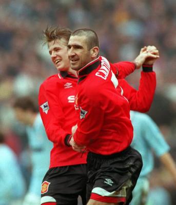 cantona et beckham a manchester united