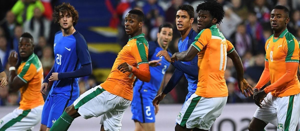 photo du dernier match entre l'équipe de france et la cote d'ivoire en 2016