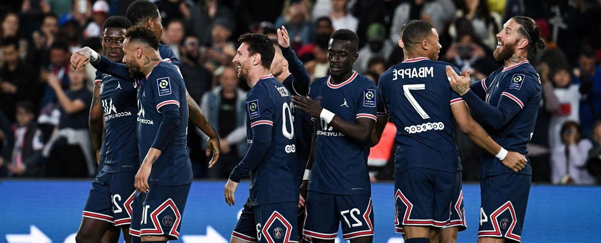 la joie des joueurs du PSG lors du dernier match de championnat de la saison 2021-2022