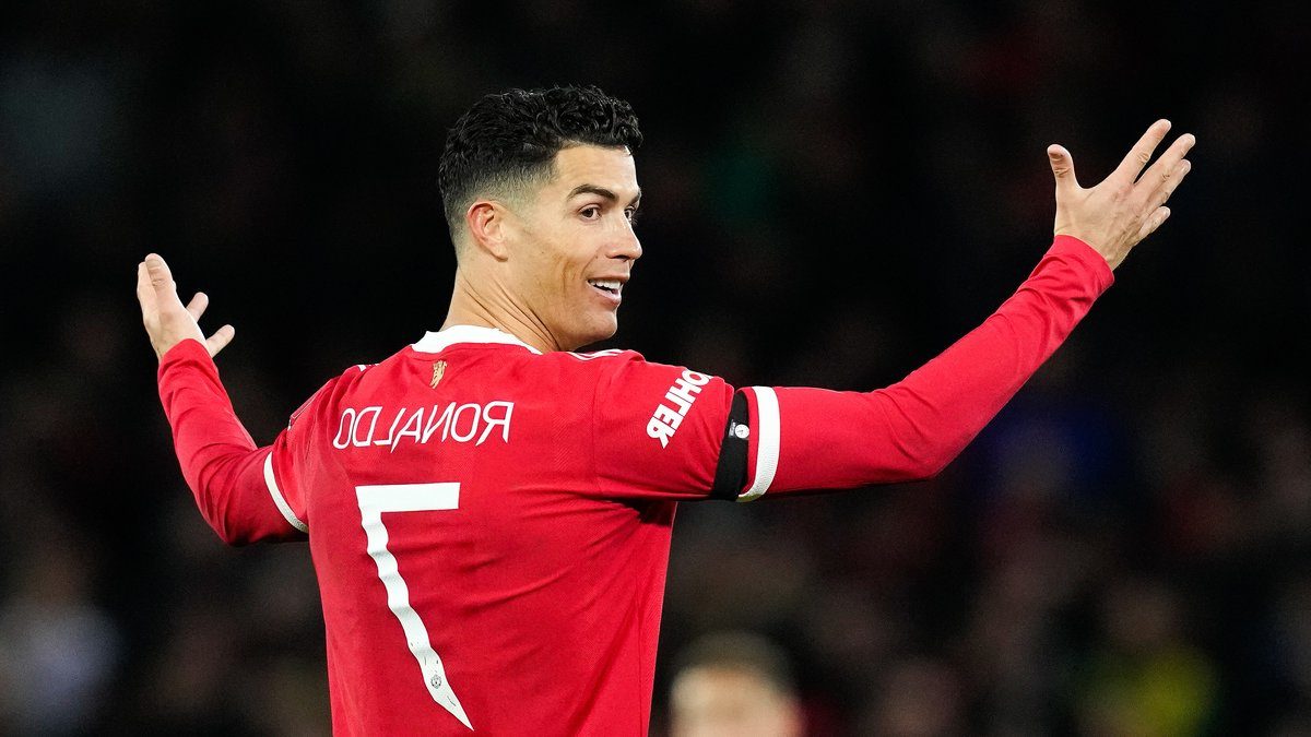 Cristiano Ronaldo avec le maillot de Manchester United