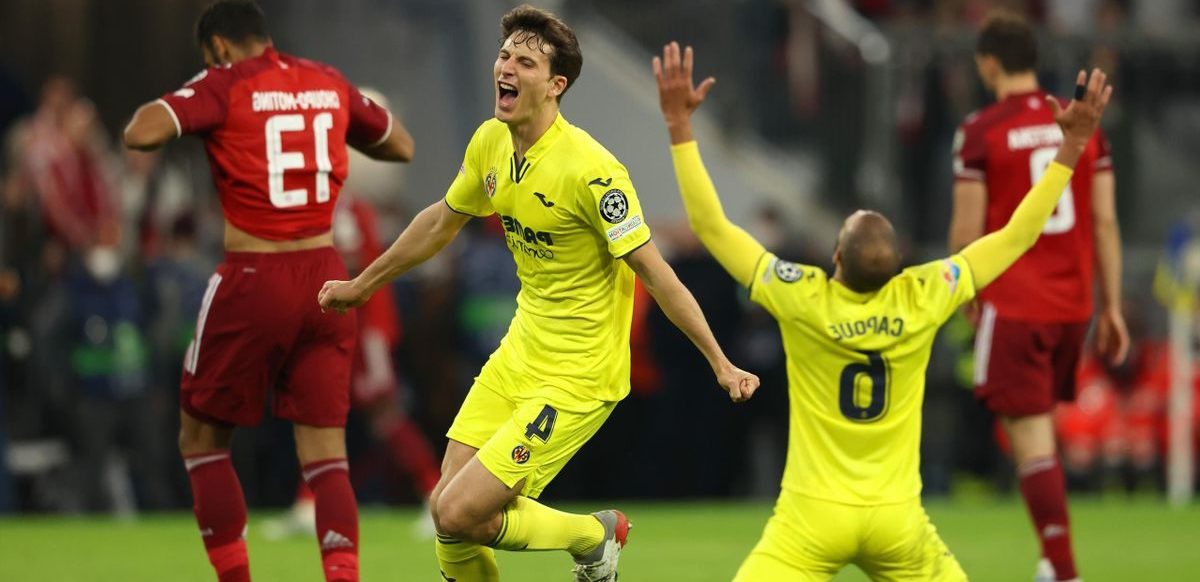 la joie des joueurs de Villareal lors de la qualification pour la demi-finale de league des Champions 2022