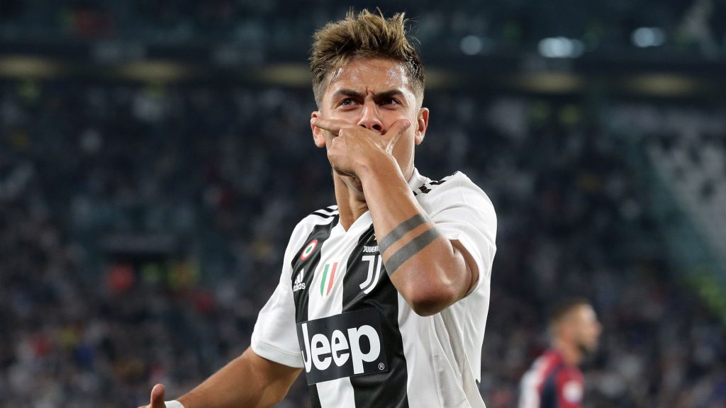 Dybala buteur avec la juventus turin