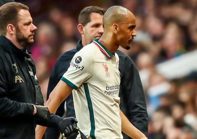 Fabinho sort du terrain sur blessure