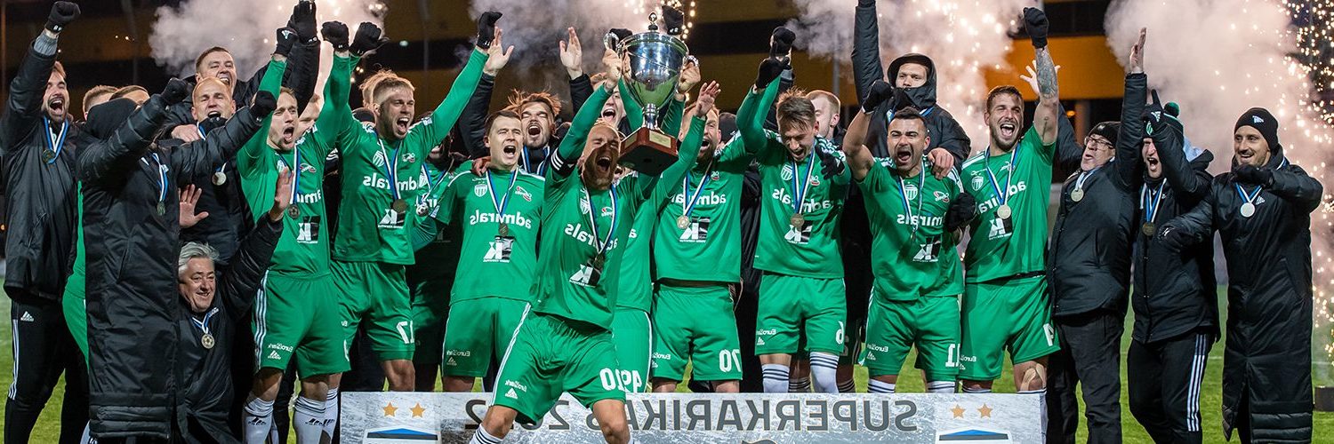 la joie des joueurs de Levadia Tallinn