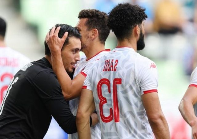 la joie des joueurs de la sélection Tunisienne