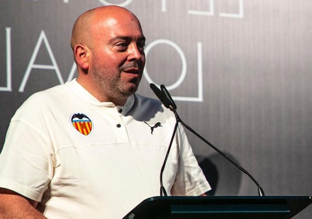 Marc Otero en conférence de presse à Valence