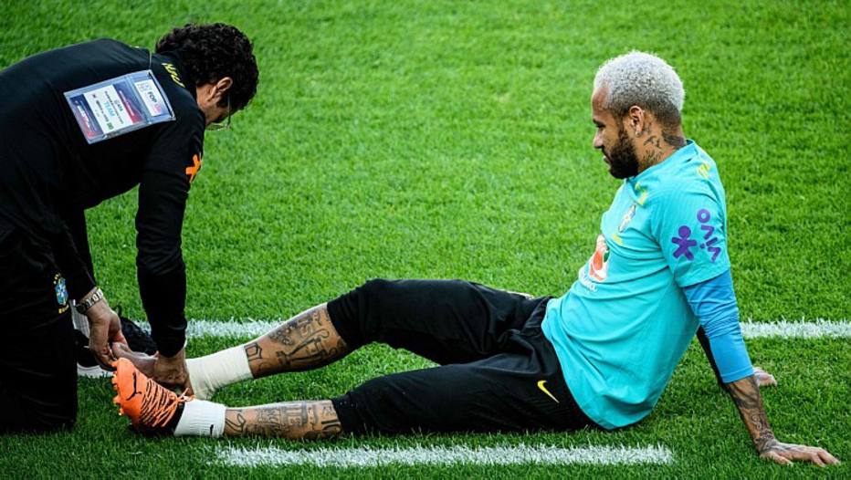 Photo : La blessure choquante de Neymar avec la Seleção avant le match de jeudi contre la Corée du Sud