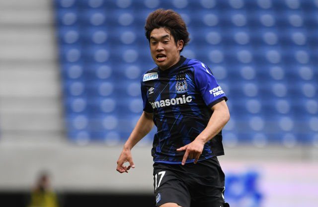 Kohei Okuno of Gamba Osaka en action durant le match de J.League entre Gamba Osaka et Urawa Red Diamonds au stade Panasonic Suita à Osaka au Japon