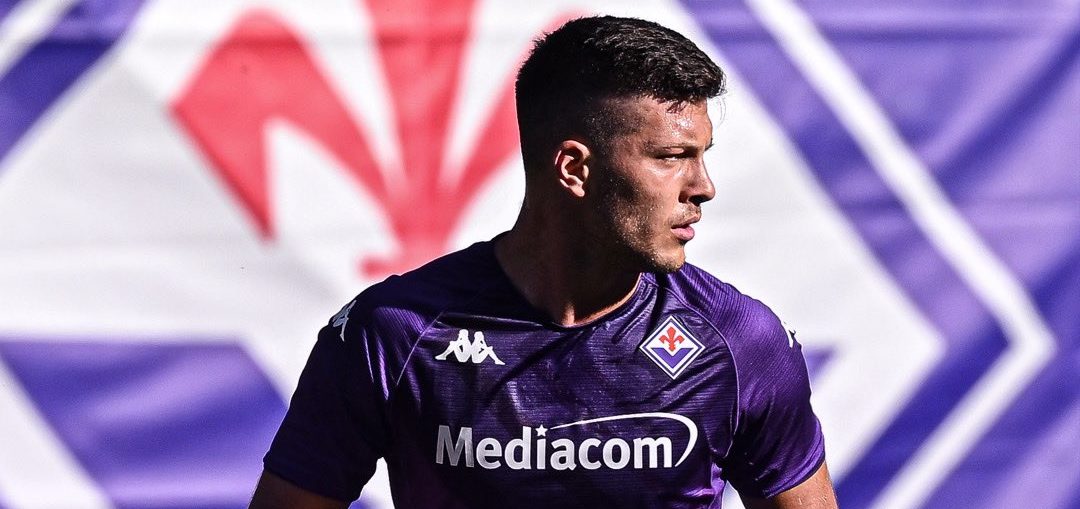 Luka Jović sous les couleurs de la Fiorentina