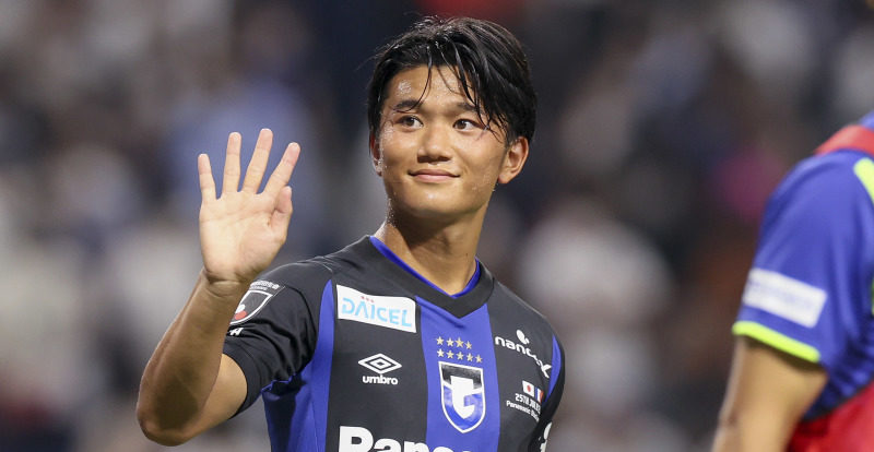 Jinro Nakamura sous les couleurs du Gamba Osaka lors du match face au PSG