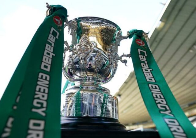 Le trophée de la Carabao Cup