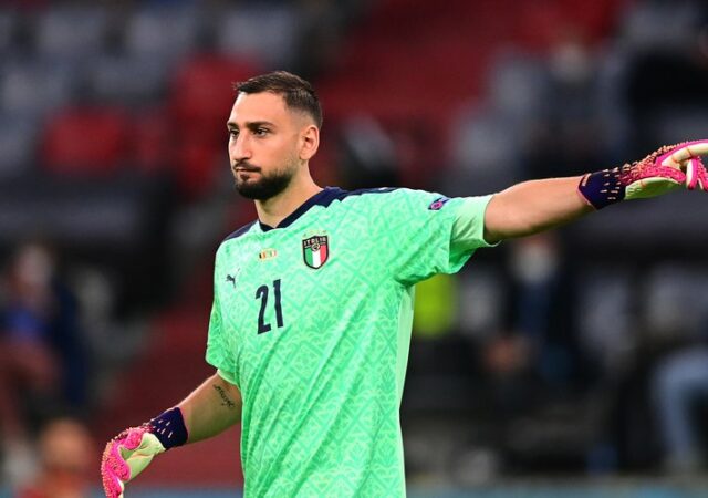 Gianluigi Donnarumma avec l'Italie lors de l'Euro