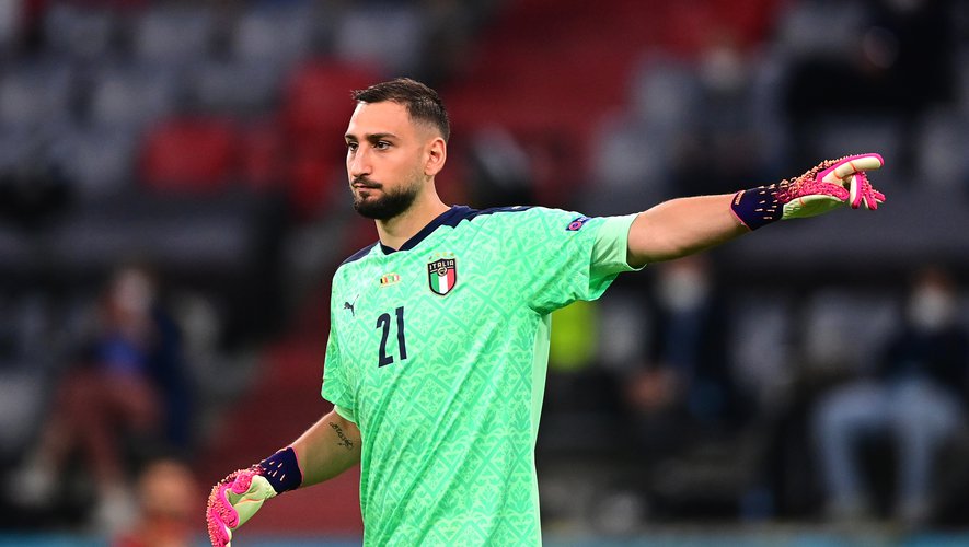 Gianluigi Donnarumma avec l'Italie lors de l'Euro