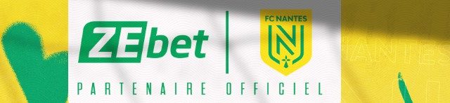 affiche du partenariat entre ZEbet et le club du FC Nantes