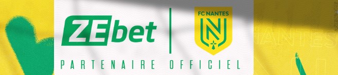 affiche du partenariat entre ZEbet et le club du FC Nantes