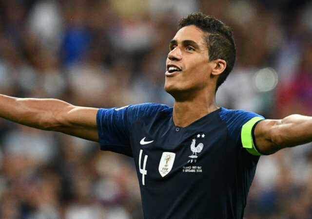 Raphaël Varane sous les couleurs de la France