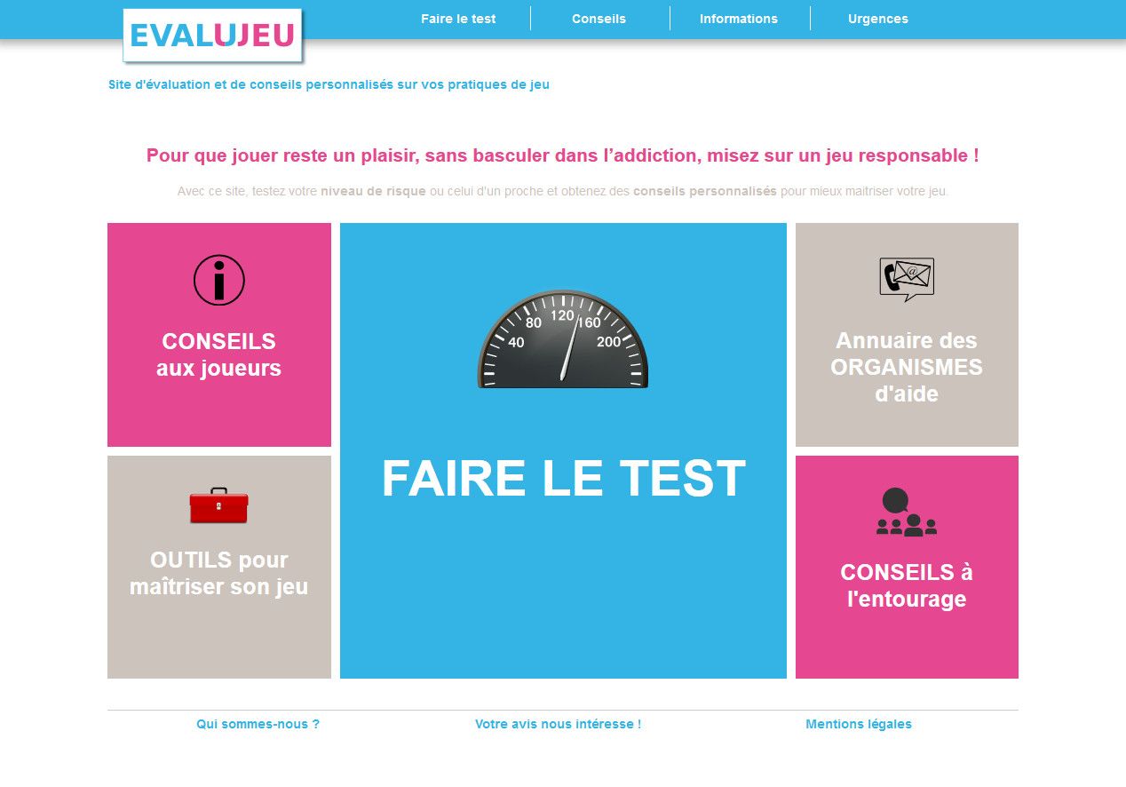 nouveau site Evalujeu