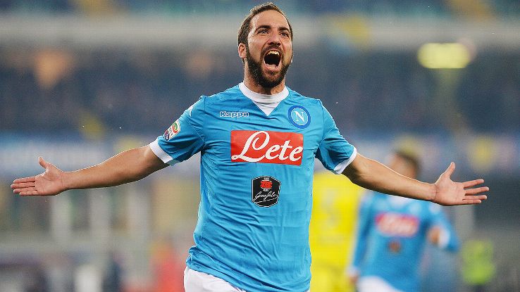 Gonzalo Higuain sous le maillot du SCC Napoli