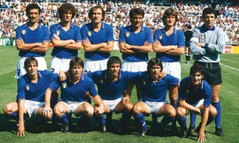 Italie Allemagne fanion coupe du monde 1982 pennant football