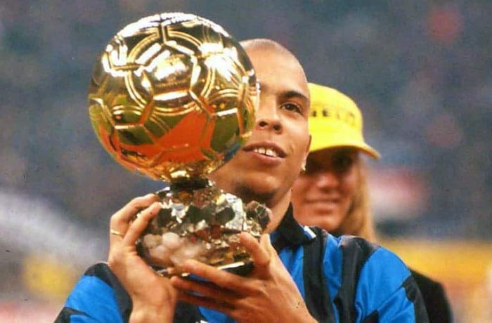 Ronaldo ballon d'or 1997 avec l'Inter Milan