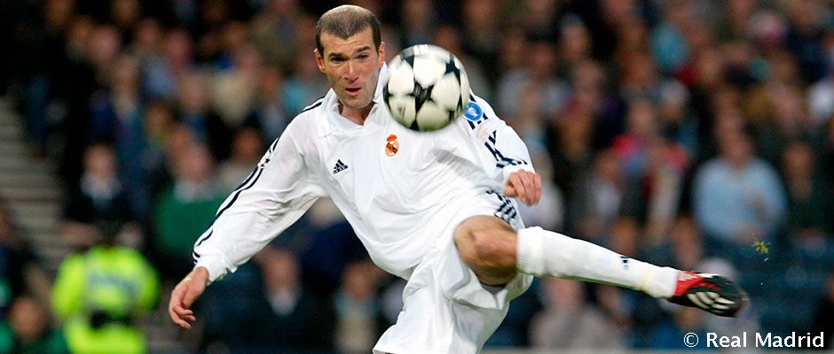 Zinédine Zidane sous les couleurs du Real Madrid