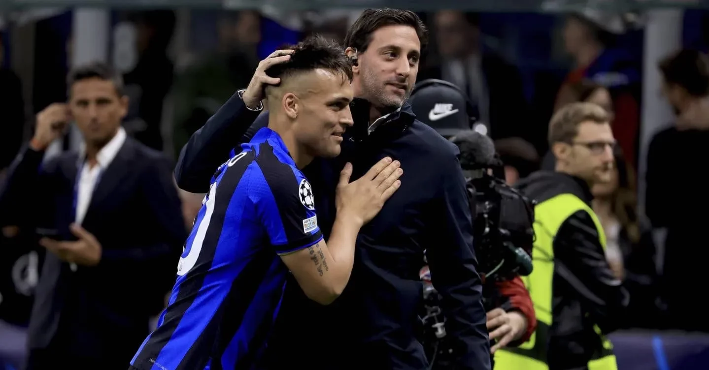 Lautaro Martínez et Diego Milito