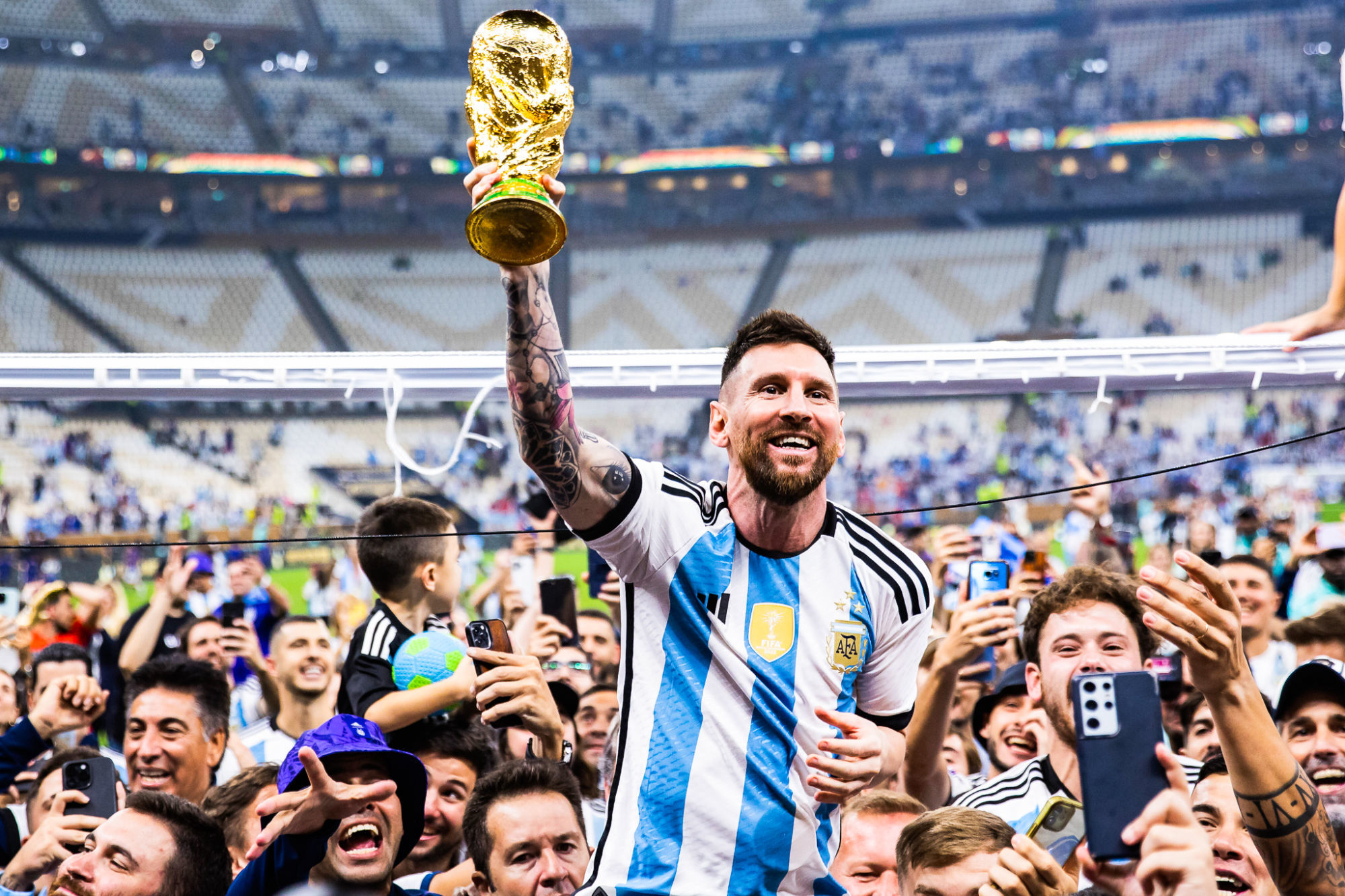 Lionel Messi a été l'un des acteurs majeurs de la conquête de la Coupe du Monde argentine (Icon Sport)