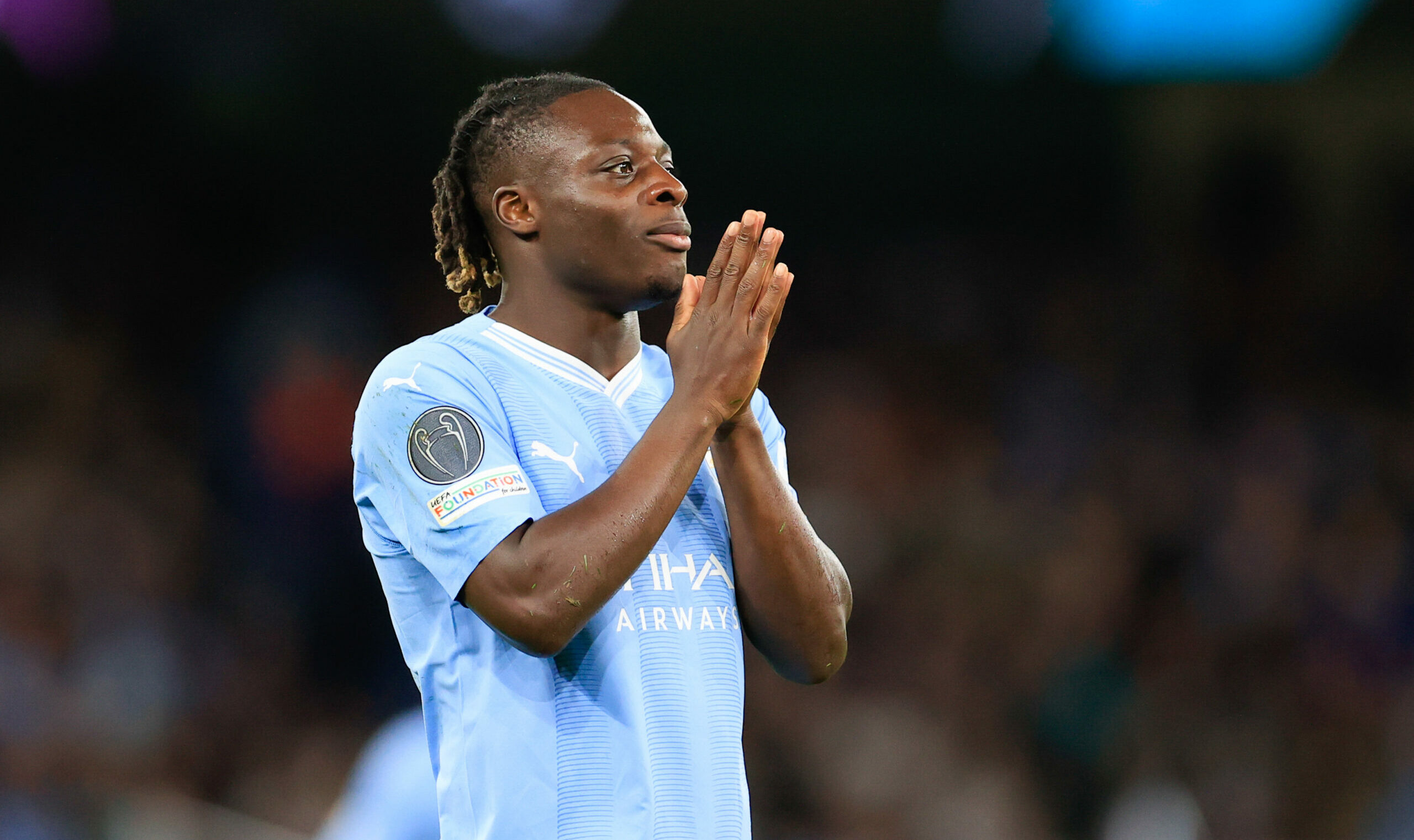 Jérémy Doku (21 ans) est rapidement devenu le chouchou des supporters de Manchester City (Icon Sport)