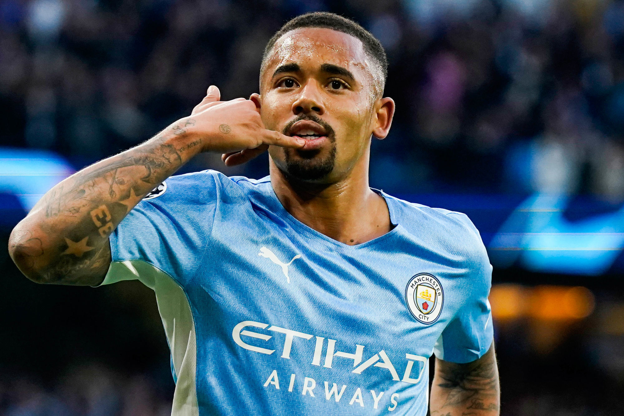 Gabriel Jesus sous les couleurs de Manchester City (Icon Sport)