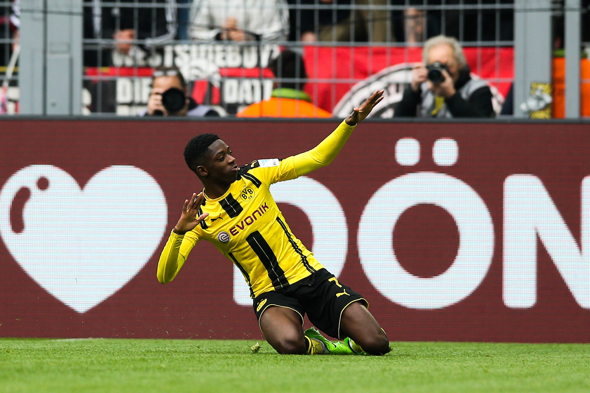 Ousmane Dembélé sous les couleurs du Borussia Dortmund (Icon Sport)